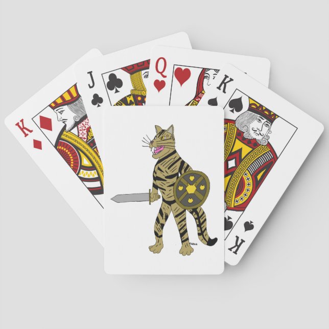 Baraja De Cartas Gato guerrero (Reverso)
