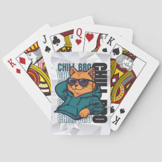 Baraja De Cartas Gato Hermano Relajado