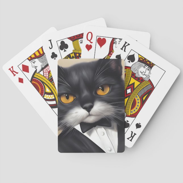 Baraja De Cartas Gato inteligente (Reverso)