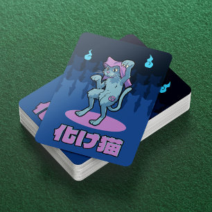 Baraja De Cartas Gato japonés Yokai Bakeneko