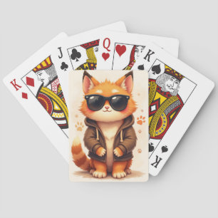 Baraja De Cartas Gato Kawaii Maine Coon Divertido