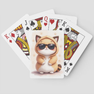 Baraja De Cartas Gato Kawaii Ragdoll Divertido