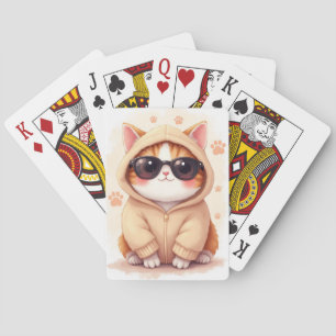 Baraja De Cartas Gato Kawaii Scottish Fold Divertido