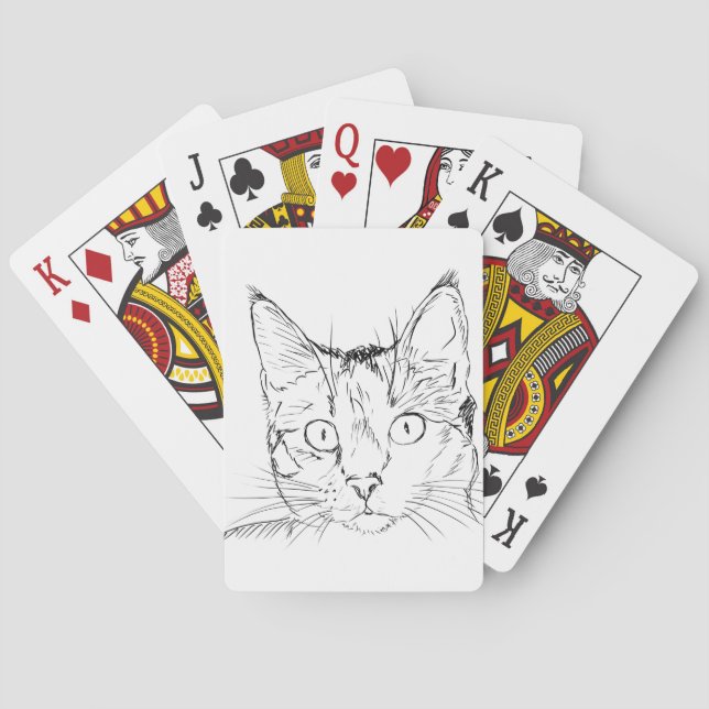 Baraja De Cartas Gato mimoso (Reverso)