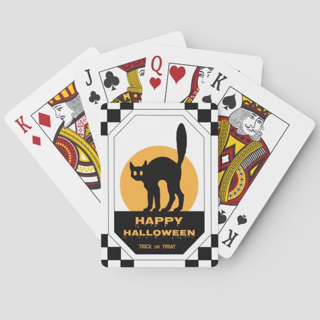 Baraja De Cartas Gato negro (Reverso)