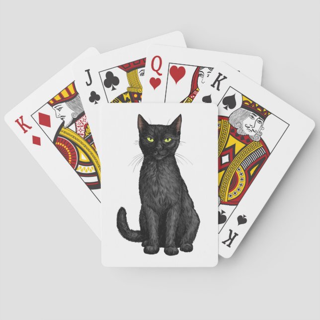 Baraja De Cartas Gato negro (Reverso)