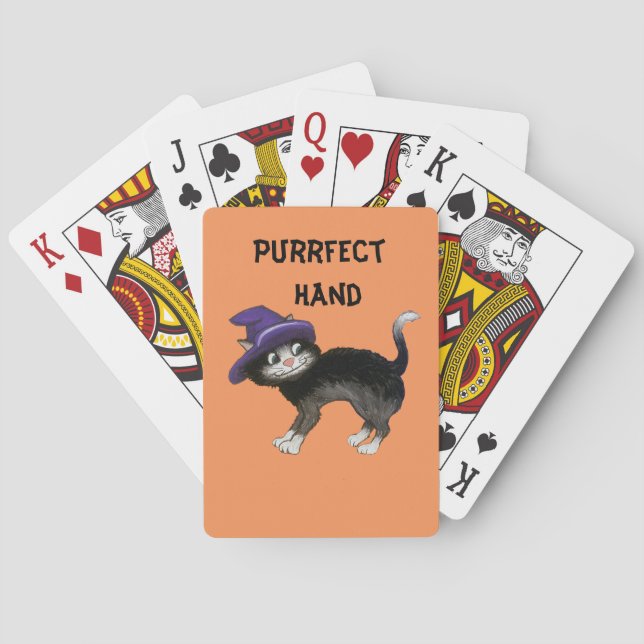 Baraja De Cartas Gato negro (Reverso)