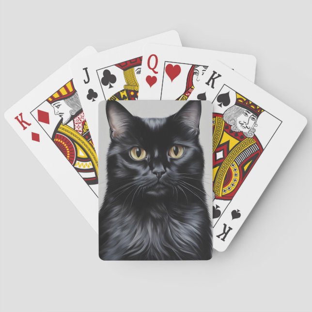 Baraja De Cartas Gato negro (Reverso)
