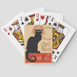 Baraja De Cartas Gato negro chic Art Nouveau de Steinlen impresión
