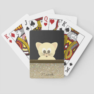 Baraja De Cartas Gato negro elegante y lindo