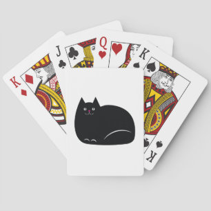 Baraja De Cartas Gato negro gordo