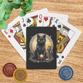Baraja De Cartas Gato negro gótico picante