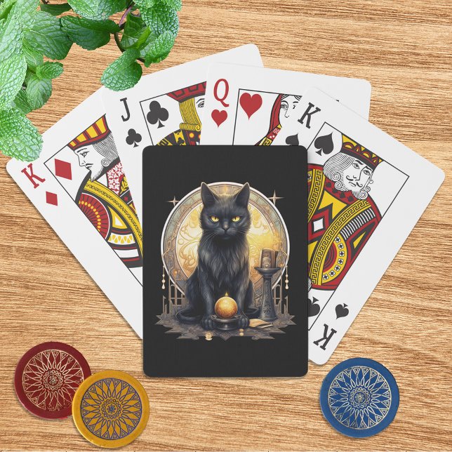 Baraja De Cartas Gato negro gótico picante (Subido por el creador)