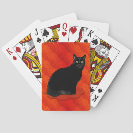 Baraja De Cartas Gato negro hermoso
