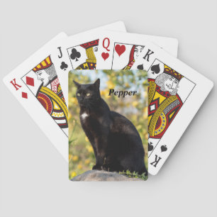 Baraja De Cartas Gato negro personalizado