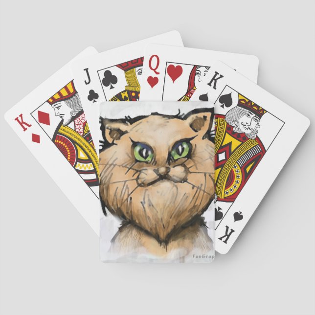 Baraja De Cartas Gato persa (Reverso)