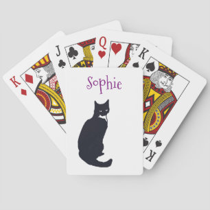 Baraja De Cartas Gato personalizado del smoking