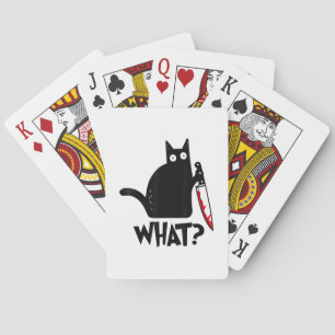 Baraja De Cartas Gato Qué_ Gracioso Gato Negro