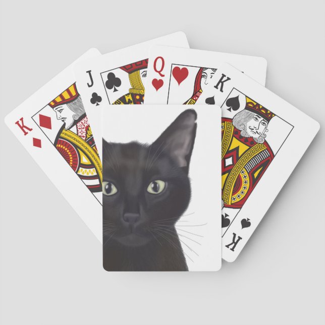 Baraja De Cartas Gato, retrato de Gus (Reverso)