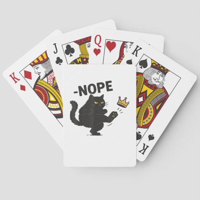 Baraja De Cartas Gato Sin Reyes En América  (Reverso)