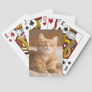 Baraja De Cartas Gato soñoliento de las imágenes el   de Getty
