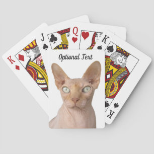 Baraja De Cartas Gato Sphynx sin pelo