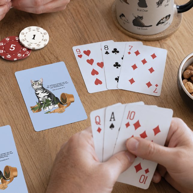 Baraja De Cartas Gato travieso planta (Subido por el creador)