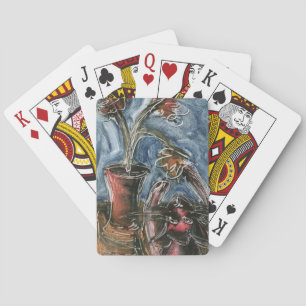 Baraja De Cartas Gato y flor