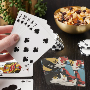 Baraja De Cartas Gatos coloridos