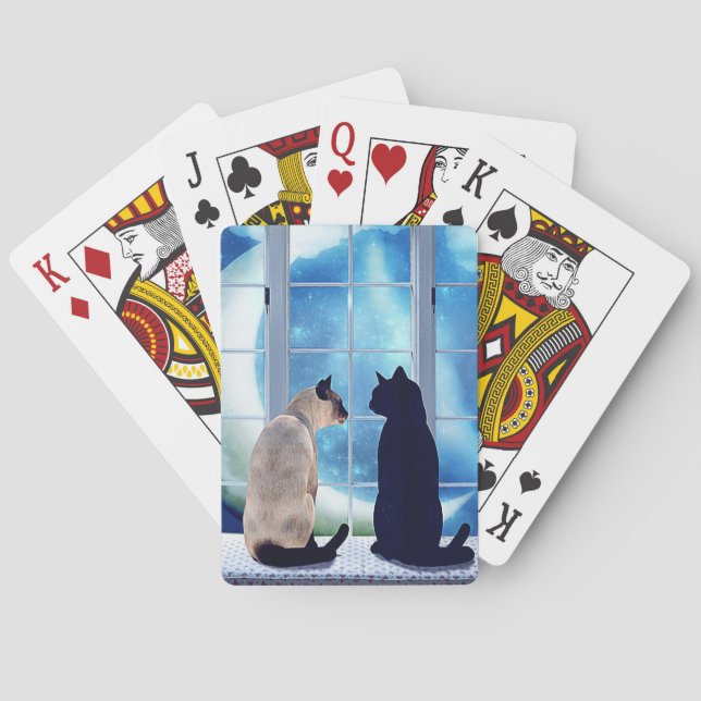 Baraja De Cartas Gatos de la ventana (Reverso)