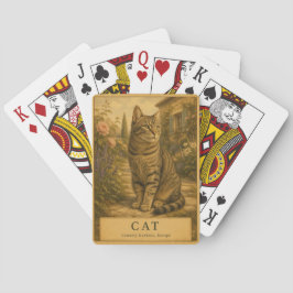 Baraja De Cartas Gatos Jardines Europeos de Campo VINTAGE