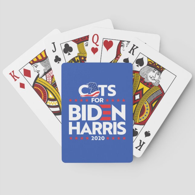 BARAJA DE CARTAS GATOS PARA BIDEN HARRIS (Reverso)