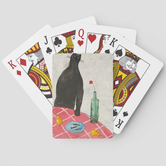 Baraja De Cartas Gatos y peces (Reverso)