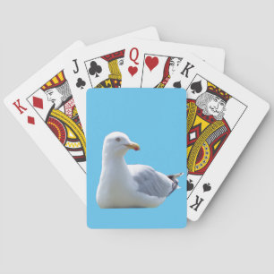 Baraja De Cartas Gaviota Costera Naturaleza Ave Marina Arte Cubiert