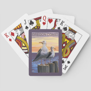 Baraja De Cartas Gaviotas de la costa de Oregon