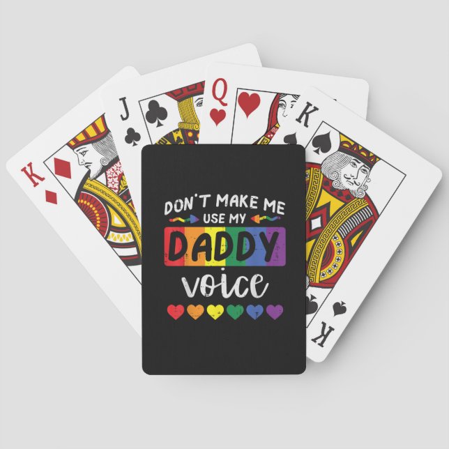 Baraja De Cartas Gay Dont Make Me Use Daddy Voice (Reverso)