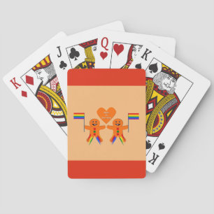 Baraja De Cartas Gay Men Navidades Gingerbread Pareja