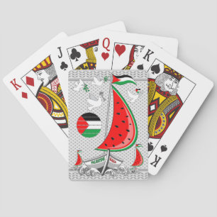 Baraja De Cartas Gaza: Barcos de la Flotilla de Sumuda por la Liber
