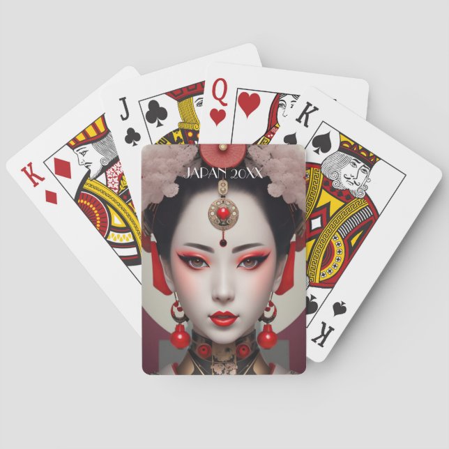 Baraja De Cartas Gazing Geisha (Reverso)