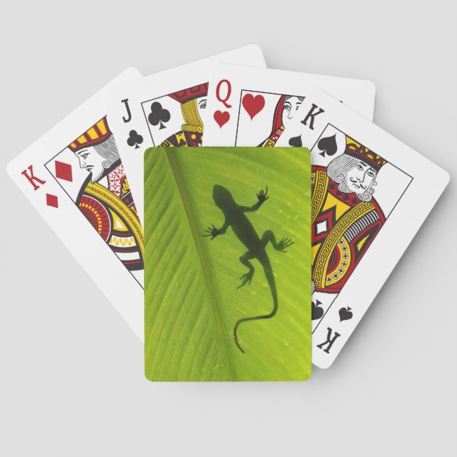 Baraja De Cartas Gecko Silhouette (Reverso)