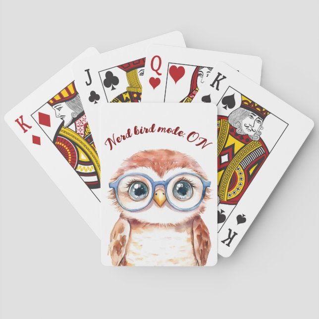 Baraja De Cartas Geek Nerd Bird (Reverso)