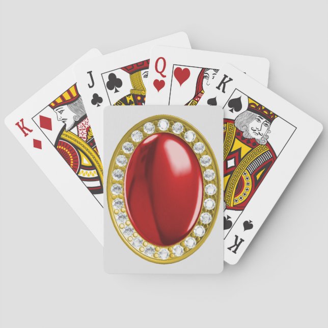 Baraja De Cartas Gemela roja (Reverso)