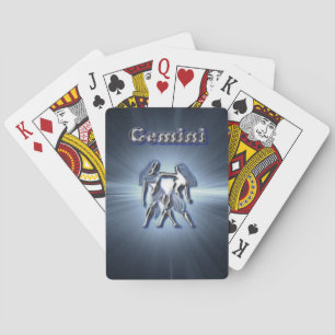 Baraja De Cartas Gemini cromado