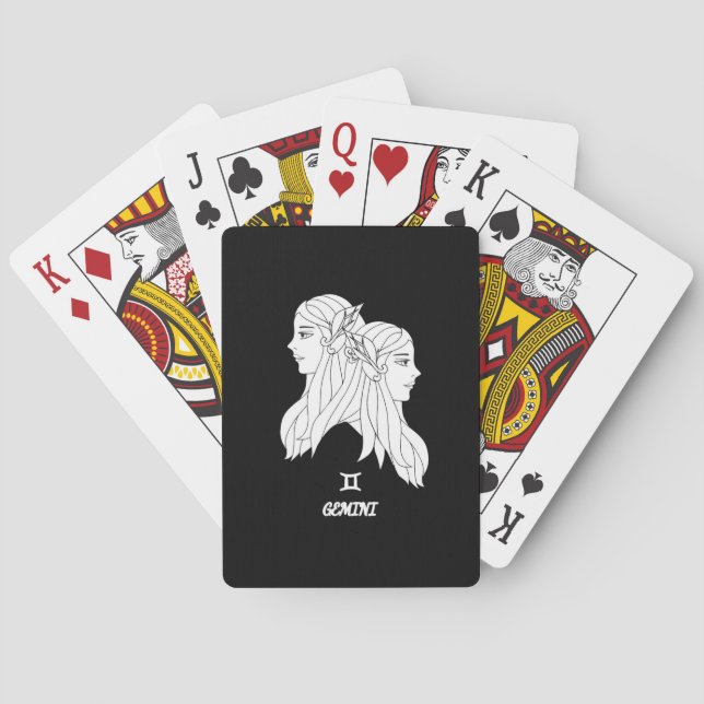 Baraja De Cartas Gemini Silhouette (Reverso)