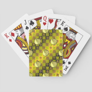 Baraja De Cartas Géminis y Caballo de Metal