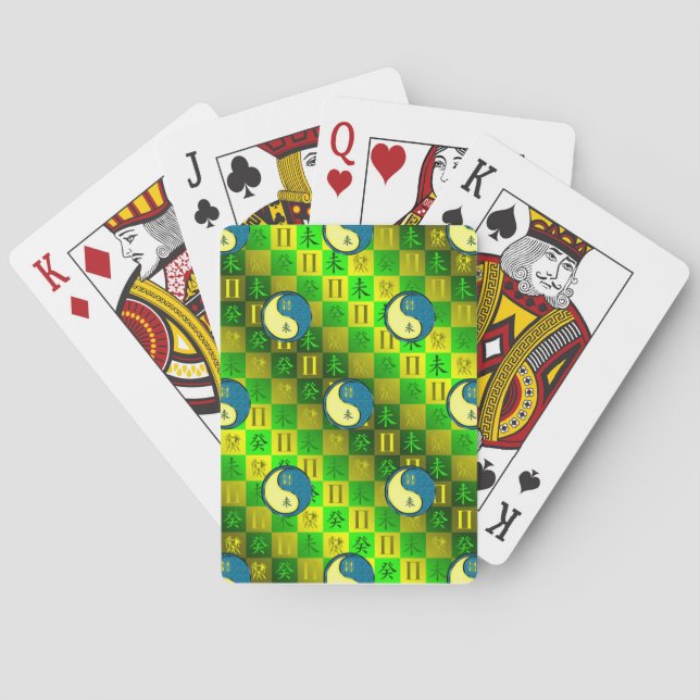 Baraja De Cartas Géminis y Cabra de Agua (Reverso)