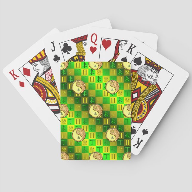 Baraja De Cartas Géminis y Cabra de Fuego (Reverso)
