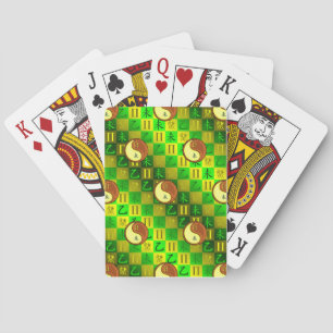 Baraja De Cartas Géminis y Cabra de Madera