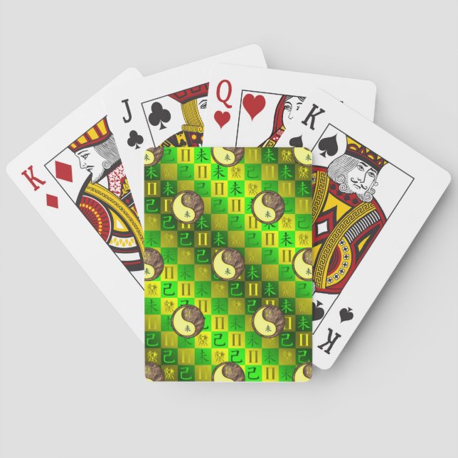 Baraja De Cartas Géminis y Cabra de Tierra (Reverso)