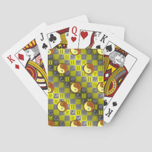 Baraja De Cartas Géminis y Conejo de Madera